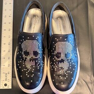 Alexander McQueen Kids Black Skull Sneakers